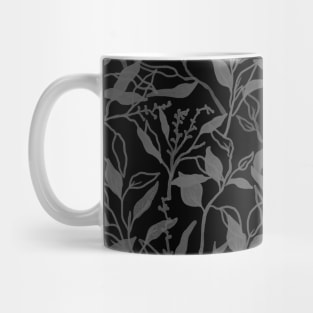 Black and White Ferns Mug